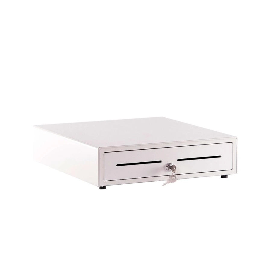 GAVETA DE DINHEIRO AUTOMÁTICA ELÉTRICA GEON WHITE (41 X 41 CM)
